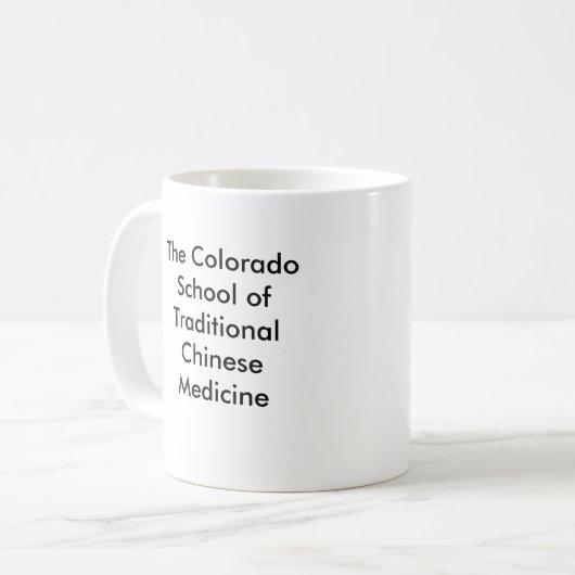 CSTCM Akupunktur-Tasse Kaffeetasse (Vorderseite Links)
