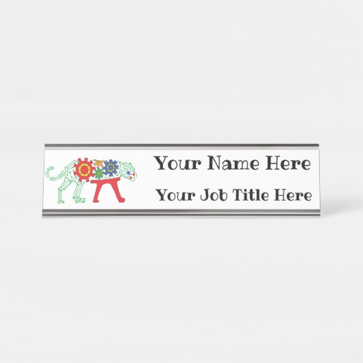 CSTEM-Namensplatte Schreibtischnamensplakette (Vorderseite )