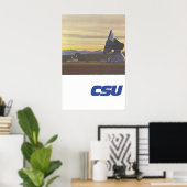 CSU-Wahlplakat Erdfunkstation Raisting Poster (Heimbüro)