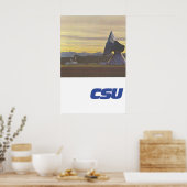 CSU-Wahlplakat Erdfunkstation Raisting Poster (Küche)