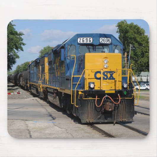 CSX 2696 führt zu Westbound CSX C729 Mousepad (Vorne)