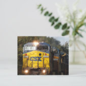 CSX Blue Train Motor Postkarte (Stehend Vorderseite)