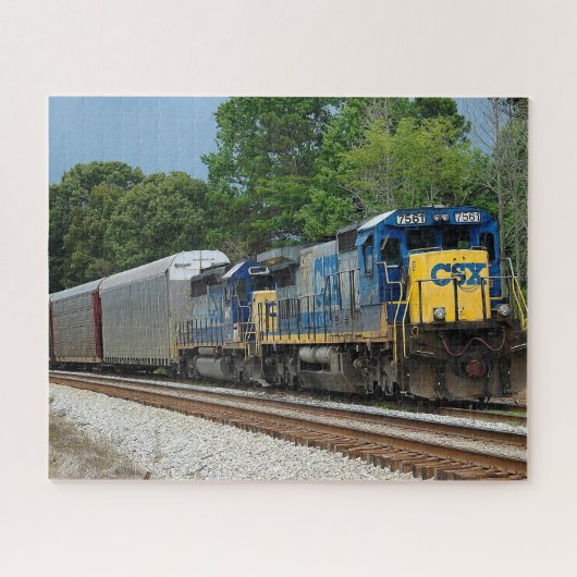 CSX Diesel Bahn Hintergrund Jigsaw Puzzle (Horizontal)