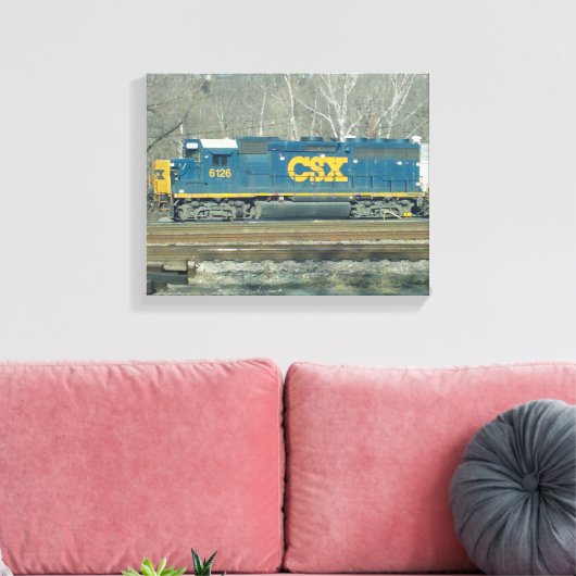 CSX Diesel-Motor Leinwanddruck (Insitu (Wohnzimmer))