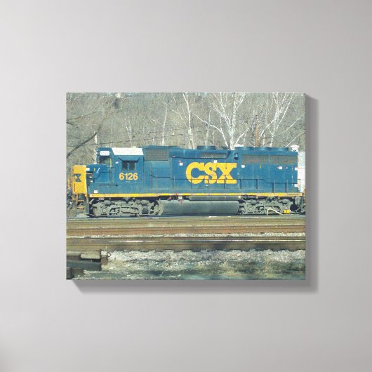 CSX Diesel-Motor Leinwanddruck (Vorderseite)