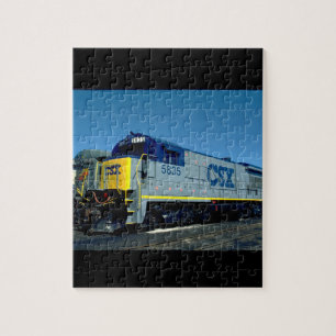 CSX GE B36-7 #5835, 1990_Trains Puzzle