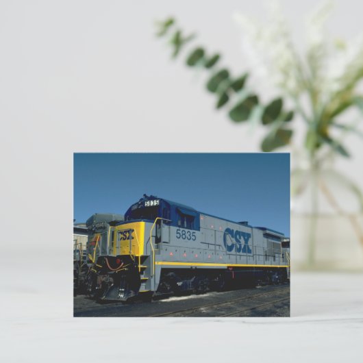CSX GE B36-7 POSTKARTE (Stehend Vorderseite)