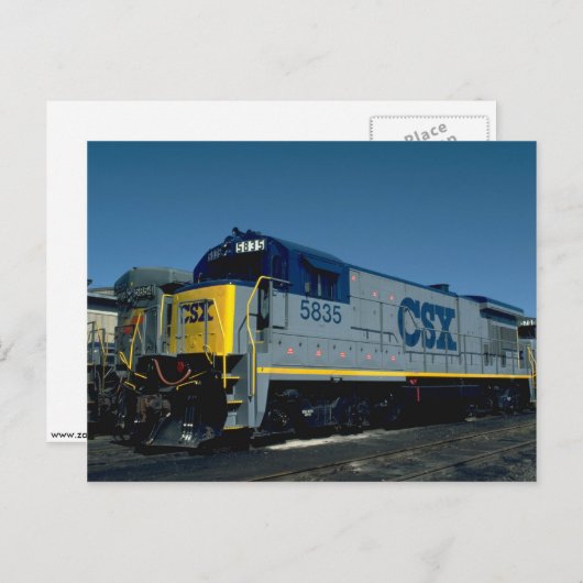 CSX GE B36-7 POSTKARTE (Vorne/Hinten)