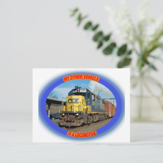 CSX-Lokomotive Postkarte (Stehend Vorderseite)