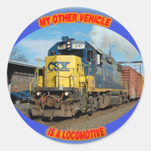 CSX-Lokomotive Runder Aufkleber