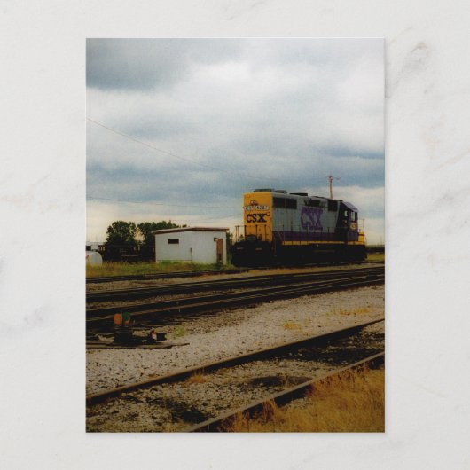 CSX Railway Dieesel Yard Motor Toledo, OH Postkarte (Vorderseite)