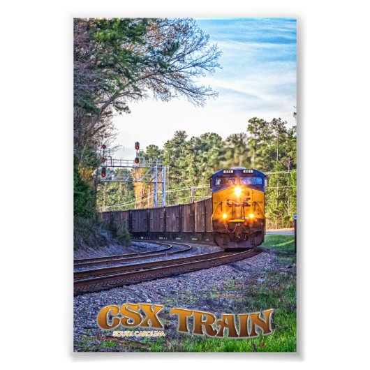 CSX-Zug in South Carolina Fotodruck (Vorne)