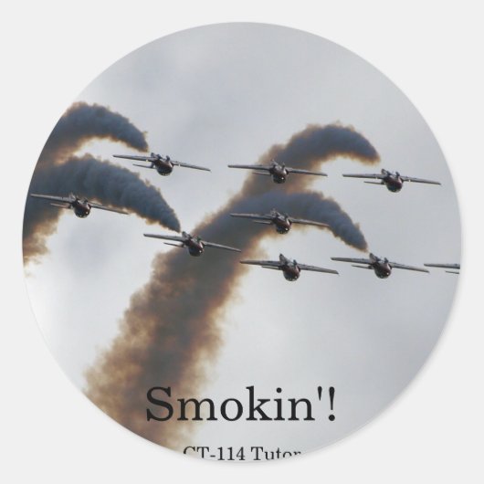 CT-114 Tutor-Aufkleber für Flugzeuge Runder Aufkleber (Vorderseite)