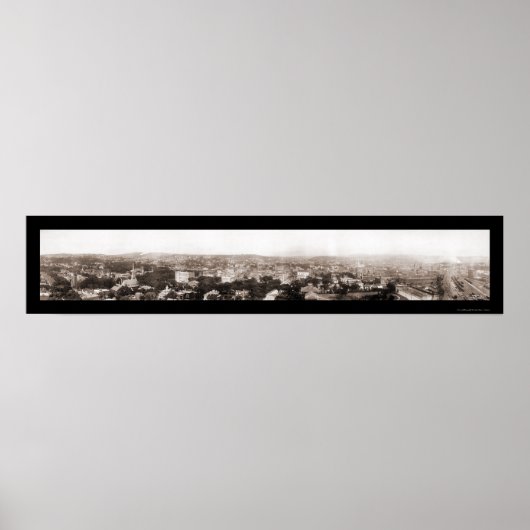 CT Birdseye Foto 1913 Poster (Vorne)