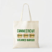 CT Connecticut Dampfkäse Burger Cheeseburger Tragetasche (Vorne)