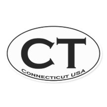 CT - Connecticut USA Oval Logo