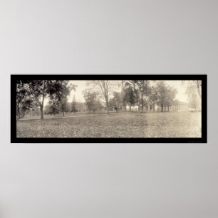 CT Foto 1909 der Universität Wesleyan Poster