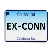 CT License Plate Magnet (Horizontal)