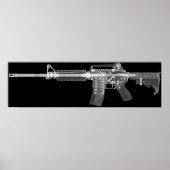CT/Röntgen-Poster aus echtem AR-15 Gewehr! Hohe De Poster (Vorne)