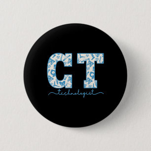 Ct Tech Cat Scan Tech Skelett Radiologie Abteilung Button