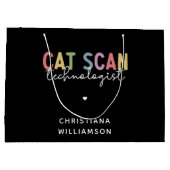CT Tech-Geschenke für CAT-Scan-Technologie Große Geschenktüte (Rückseite)