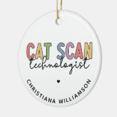 CT Tech-Geschenke für CAT-Scan-Technologie Keramik Ornament (Links)