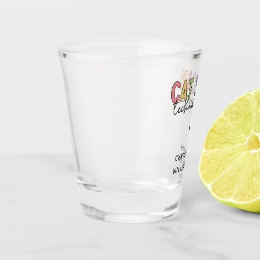 CT Tech-Geschenke für CAT-Scan-Technologie Schnapsglas (Links)