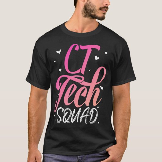 CT Tech Squad T Radiology CT Cat Scan Gift T-Shirt (Vorderseite)