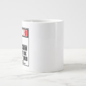 CT-Techniker bei harter Arbeit stören nicht Jumbo-Tasse (Vorderseite)