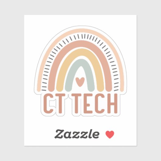 CT-Technologe, Computertomographie-Technologe Aufkleber (Blatt)