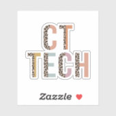 CT-Technologe, Computertomographie-Technologe Aufkleber (Blatt)