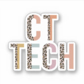 CT-Technologe, Computertomographie-Technologe Aufkleber (Vorderseite)