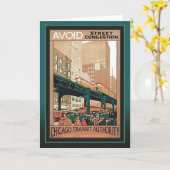 CTA Loop Centennial Chicago Karte (Gelbe Blume)