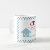 CTC-Tasse mit blauen Häusern Kaffeetasse (Vorderseite Links)