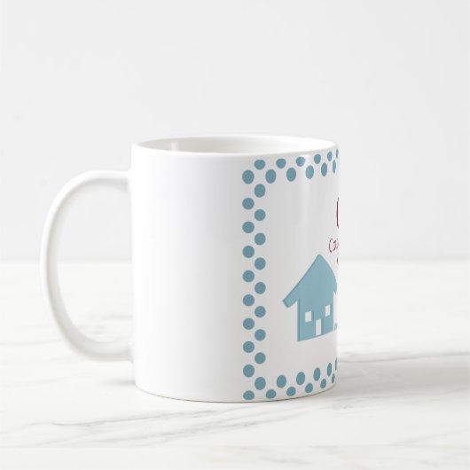 CTC-Tasse mit blauen Häusern Kaffeetasse (Links)