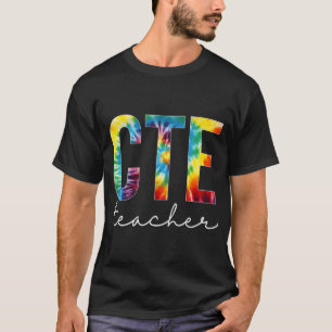 CTE Lehrer Gefärbte Krawatte Bewertung Tag Hallo z T-Shirt