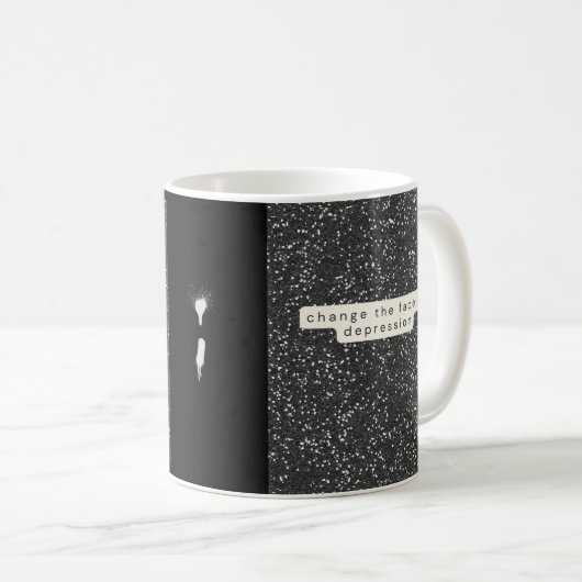 CTFOD_BWGlitter_semicolon Kaffeetasse (VorderseiteRechts)