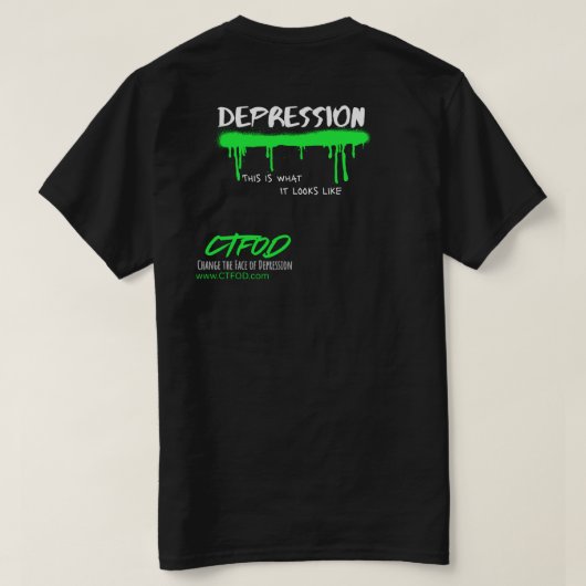 CTFOD Graffiti Splash T-Shirt - Black Unisex (Design Rückseite)