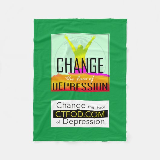 CTFOD-Logo und -Banner Fleecedecke (Vorderseite)