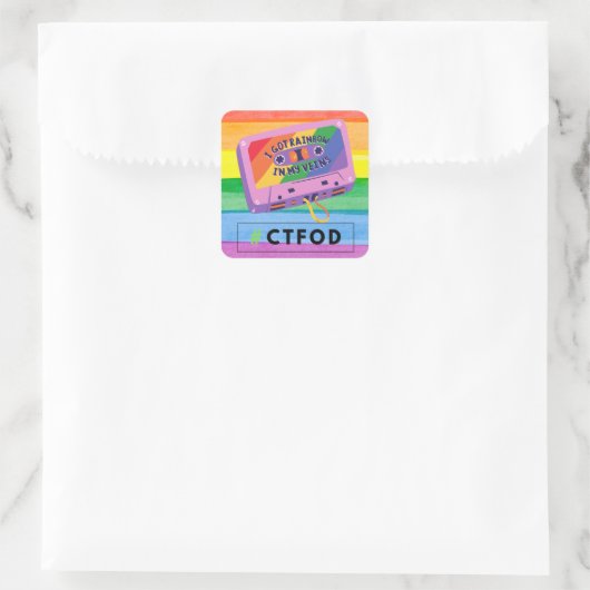 CTFOD- Rainbow in my veins- sticker (Tasche)