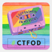 CTFOD- Rainbow in my veins- sticker (Vorderseite)