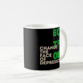 CTFOD verändern das Gesicht der Depression Neon Bl Kaffeetasse (VorderseiteRechts)