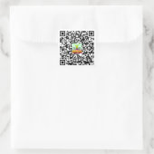 CTFOD Website QR Code Quadratischer Aufkleber (Tasche)