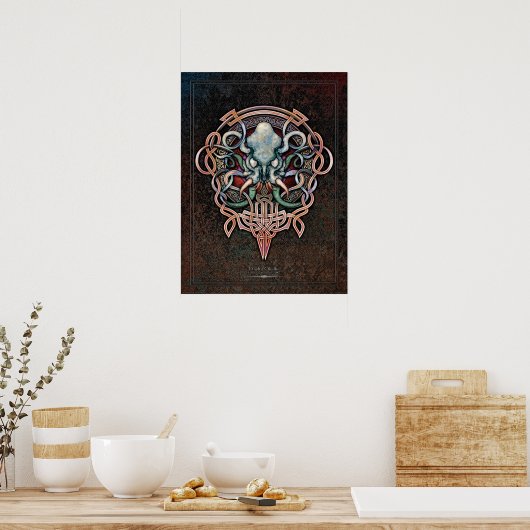Ctheltic Cthulhu Poster (18x24") (Küche)
