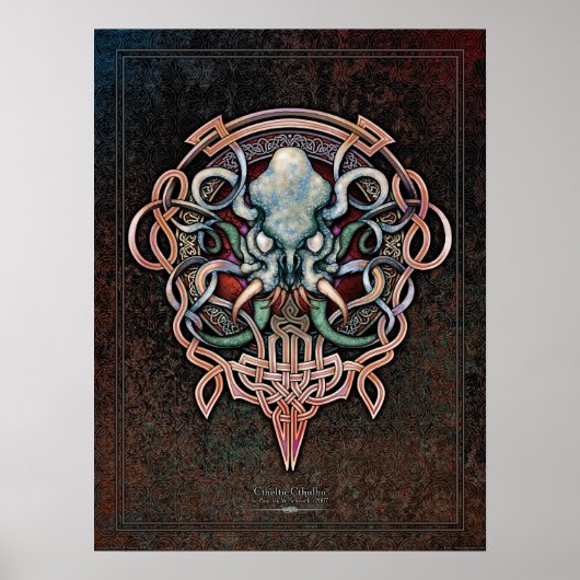 Ctheltic Cthulhu Poster (18x24") (Vorne)
