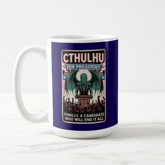 Cthulhu 2028 Wahl Kaffeetasse (Links)
