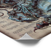 Cthulhu 8,5 x 11 poster (Ecke)