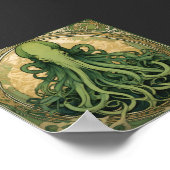 Cthulhu Art Nouveau Poster (Ecke)