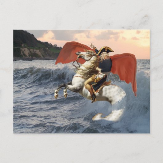 Cthulhu Bonaparte am Strand. Postkarte (Vorderseite)