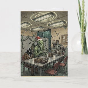 Cthulhu-Büro-Weihnachtsfeier Karte